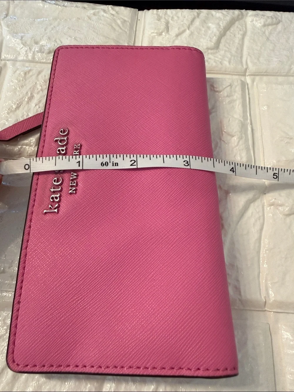 Kate Spade New York Large Slim Bi-Fold Wallet Fuchsia Color